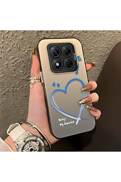 Hontinga Poco X7 Compatible Silicone Edge Hard Back Anti-Fall Phone Case Hear...