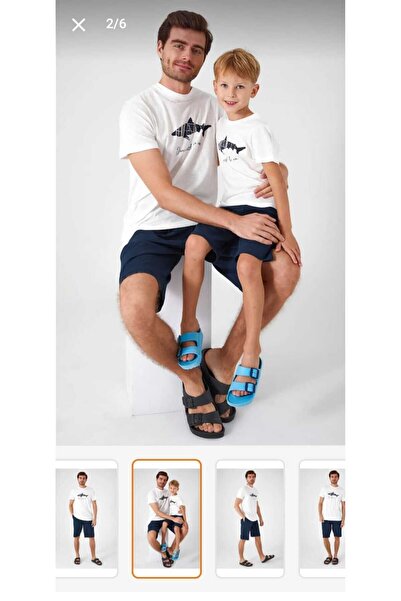 Arnetta Father Son%Cotton Shorts Set