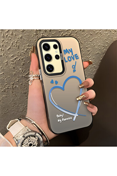 Hontinga حافظة هاتف سامسونج جالاكسي S24 الترا متوافقة مع حافة السيليكون الصلب...