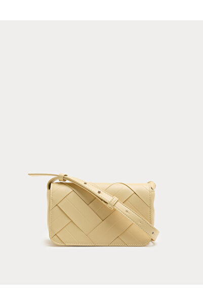 Marks & Spencer Örgü Dokulu Suni Deri Mini Çapraz Çanta