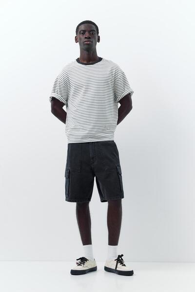 Pull & Bear Baggy kargo bermuda