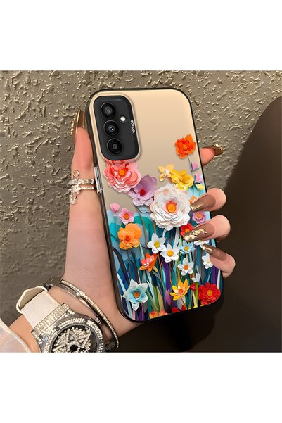 Hontinga Samsung Galaxy M13 Compatible Silicone Edge Hard Back Anti-Fall Phon...