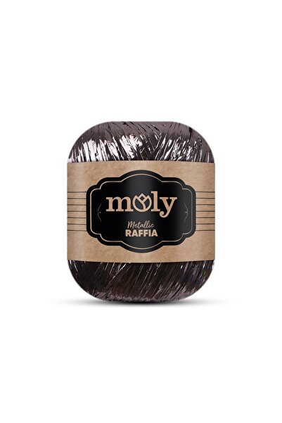 Moly METALLİC(METALİK) RAFYA 115 Şapka ipi , Çanta ipi ANTRASİT