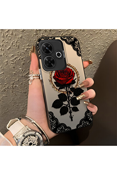 Hontinga حافظة هاتف Redmi 13 4G متوافقة مع السيليكون ذات الحواف الصلبة ومضادة...