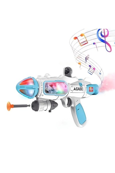 SARALMA Pistol de jucarie spatiu interactiv cu lumini colorate, sunete melodi...