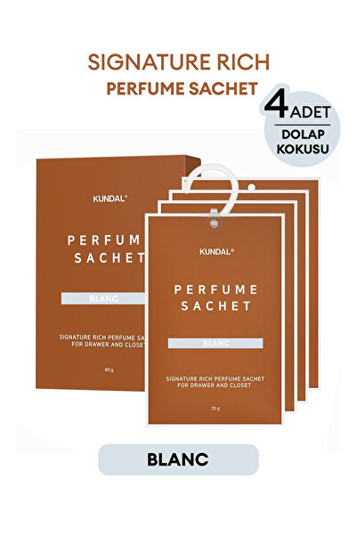 Kundal Dolap İçi Parfümlü Koku Kesesi Signature Rich Perfume Sachet 4x20g (Bl...