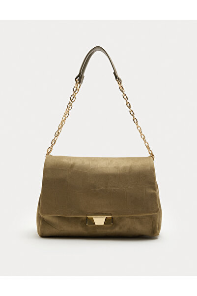 Marks & Spencer Süet Görünümlü Zincirli Omuz Çantası