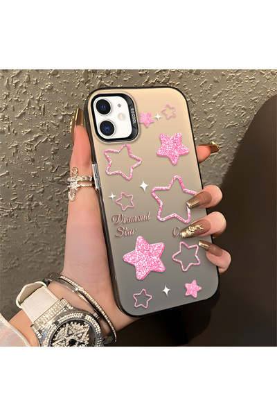 Hontinga iPhone 11 Compatible Silicone Edge Hard Back Anti-Fall Phone Case Pi...