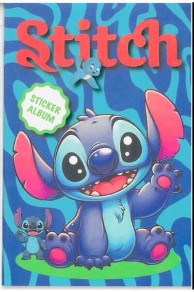 Deniz Oyuncak Stitch Sticker Defteri 16 Sayfa-Çocuklar İçin Sticker Aktivite ...
