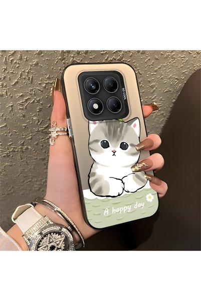 Hontinga Redmi Note 14 Pro 5G Uyumlu Silikon Kenar Sert Arka Anti Düşme Telef...