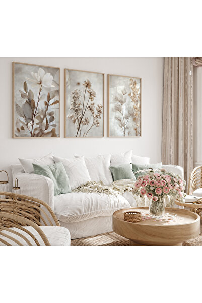 ALAYRA International مجموعة إطارات ملصقات (3 قطع) مقاس (40×60 سم) لتزيين الجد...