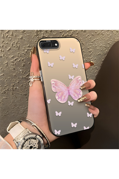 Hontinga iPhone 7 Plus Compatible Silicone Edge Hard Back Anti-Fall Phone Cas...