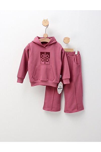 MiniKids Φόρμα για κορίτσια AloAlo, σε χρώμα ροζ απόχρωσης