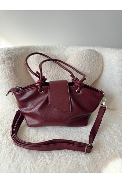 Yaseminn collection büzgülü el ve omuz çantası
