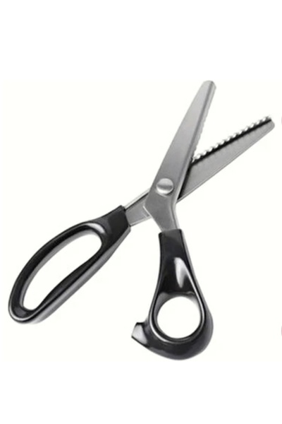 usin Steel Zig Zag Cutting Fabric Felt Leather Paper Cutting Tailor's Scissor...