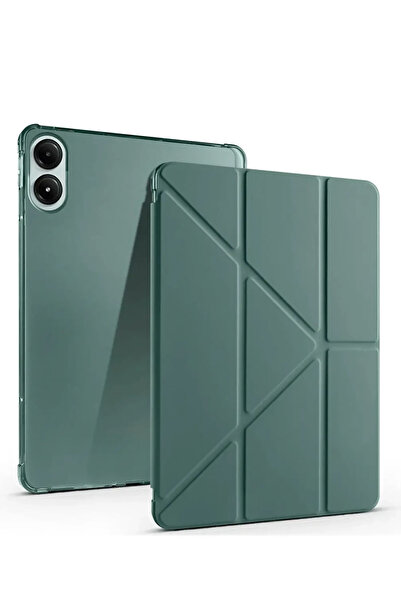 NewFace حافظة تابلت NRZSNT Redmi Pad SE 4G Mars مع حامل قلم - (192402) أخضر داكن