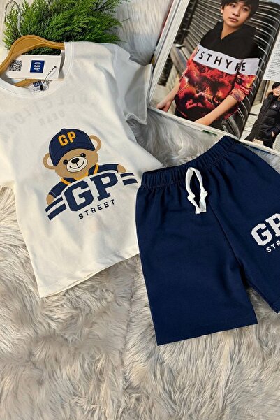 NOBLEKIDS Children's Shorts Set with Teddy Bear