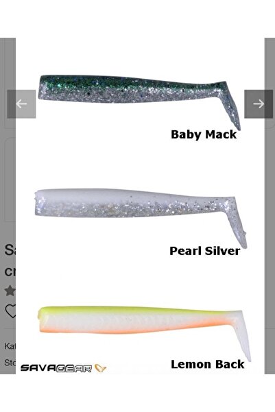 Savage Gear Savege Gear Sandel Limon 3 adet