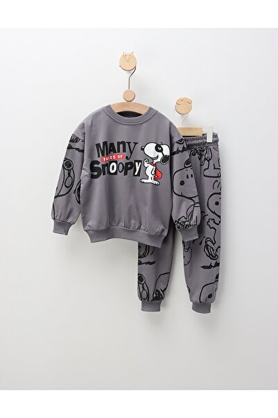 MiniKids Σετ με πολλά σχέδια του Σνούπι, γκρι