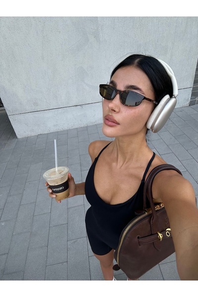 PİYESBOUTİQUE Unisex Women's and Men's Uv400 Protected Framed Cat Eye Sunglas...