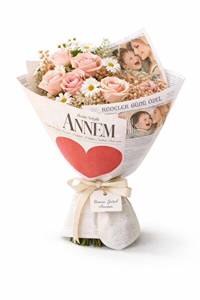 weloveis Anneler Gününe Özel Çiçek Buket Kağıdı - Kraft Kağıt - 55x55cm - 20 ...