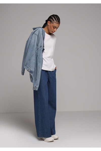 Colin's Loose Fit Women's Stripe Denim Jean Pants