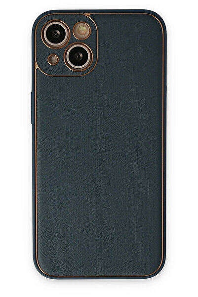 NewFace Nrzsnt iPhone 14 Plus Case Coco Leather Silicone Cover (192406) - Green
