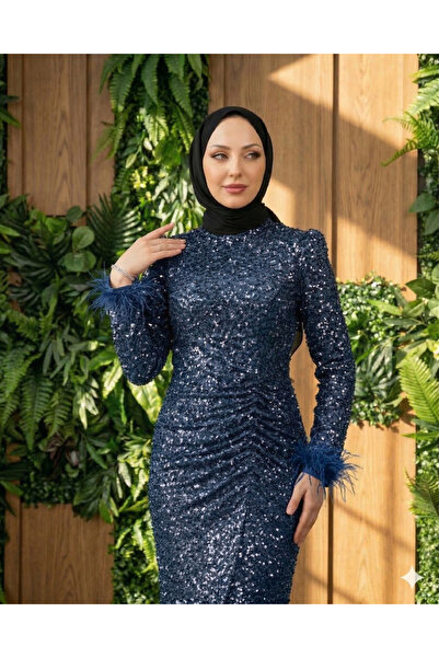 VAIMONI MODA Ahu Payet Detay Abiye