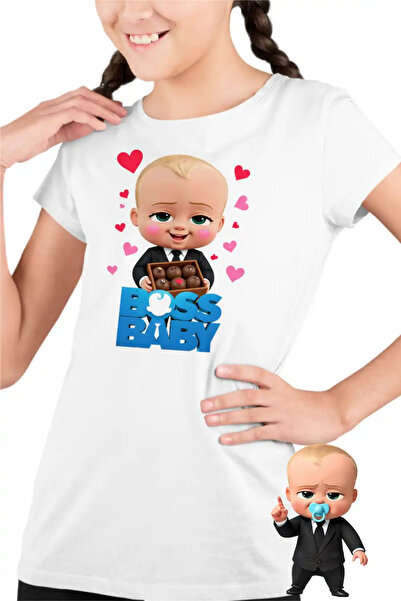 OEM Boss Baby Girls' Chocolate Valentines Day T-Shirt