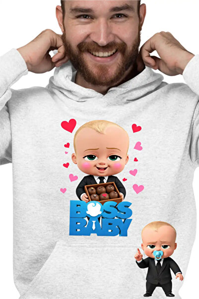 OEM Boss Baby Men's Sweatshirt Chocolate Valentines Day
