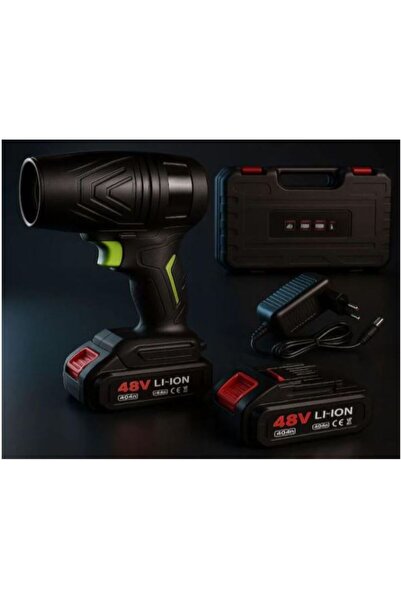 SimpluAcasa Suflantă Auto Turbo 48V „Jet Fan”, Motor Fără Perii, 2 Acumulator...