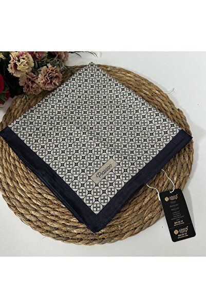 Picasso وشاح كريستال باللون الأزرق الداكن والبيج LRP2210