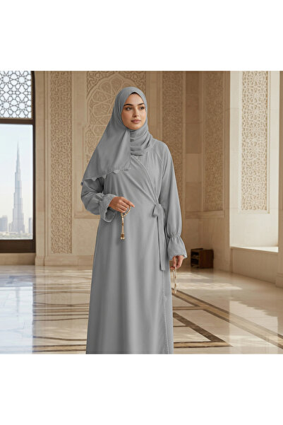 NO BRAND Crochet-Trimmed Prayer Dress