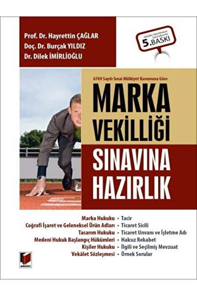 Adalet Yayınevi Marka Vekilliği Sınavına Hazırlık Prof. Dr. Hayrettin Çağlar,...
