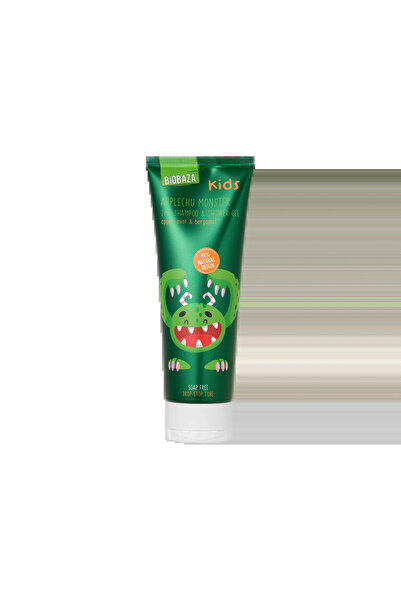 Biobaza Șampon și gel de duș 2 în 1 pentru copii, cu ulei de mentă și bergamo...