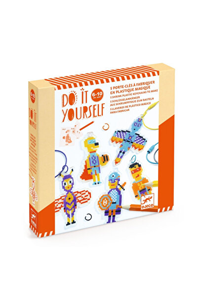 djeco Δημιουργικοί ήρωες μπρελόκ DIY "