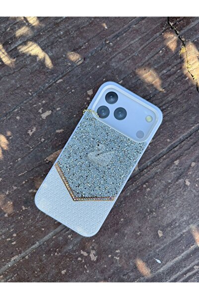 madamcase حافظة آيفون 13 برو ماكس باللون الأبيض بنمط البجع الحجري الفاخر