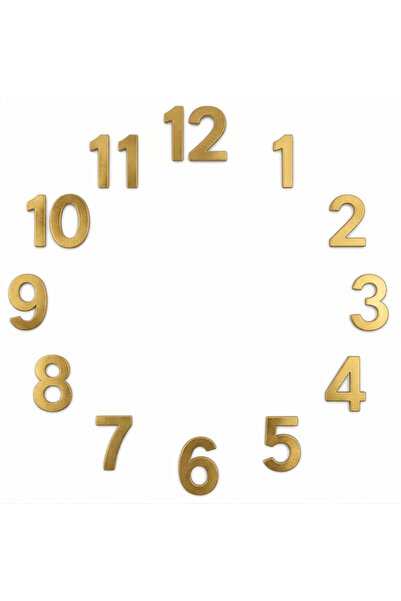 Silvanature Wall Clock Numbers and Digits, Clock Numbers 4.5 cm Adhesive Plex...