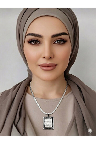 Açıkmeşe Ev Yaşam Ürünleri Ayetel Kürsi Necklace – Silver Colored, Stylish & ...