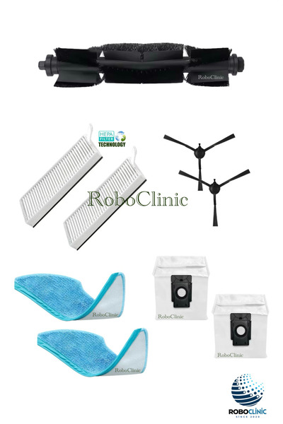Roboclinic مجموعة قطع غيار متوافقة مع مكنسة روبوتية من طراز Philips 2000 و300...