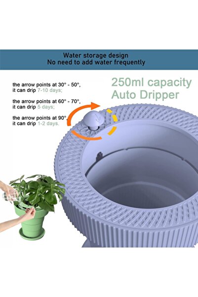 flowershop Ghiveci pliabil autoirigare cu rezervor si indicator apa