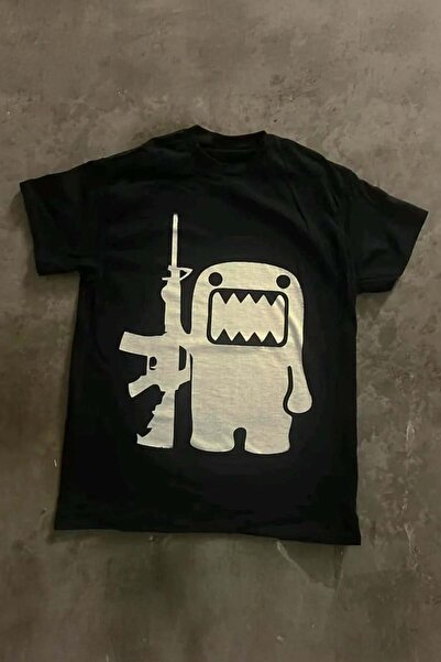 Karakedi Tricou unisex cu mânecă scurtă Character Domo Gun