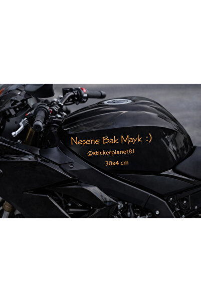 AlpiLeo ملصق Neşene Bak Mayk مقاس 30x4 سم - 7 خيارات ألوان (هولوغرام ذهبي ورد...