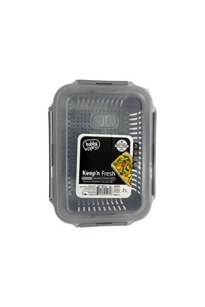 Hobby Leak-Proof Storage Container with Strainer - Gray