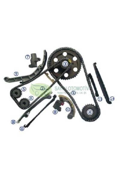 BH NISSAN SKYSTAR 2002-2005 (15 PARCA) ZİNCİR SETİ