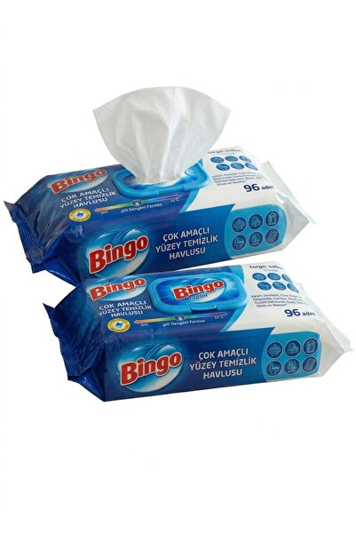 Bingo Yüzey Temizleme Havlusu Medium Beyaz Sabun Kokulu 96 Adetx3