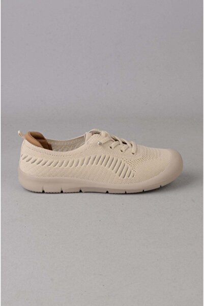 SEÇ KUNDURA Seç B667 Textile Women's Sports Shoes Beige