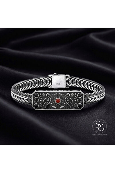 SefaGumusculuk1997 Mardin Güneşi Modeli 925 Ayar Gümüş Erkek Bileklik (Cihan ...