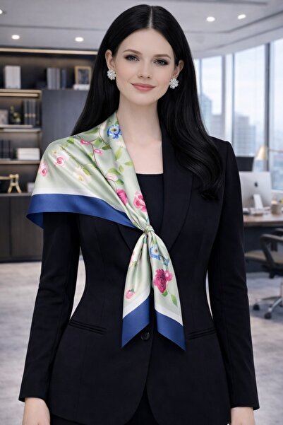 tarzınısec Choose Your Style Navy Blue Rose Scarf / Bandana / Accessory / Sha...