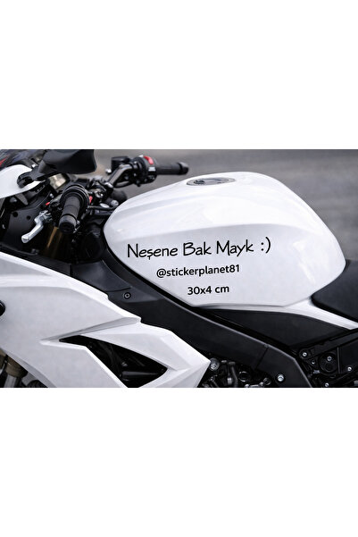 AlpiLeo ملصق Neşene Bak Mayk مقاس 30x4 سم - 7 خيارات ألوان (هولوغرام ذهبي ورد...
